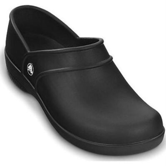 Crocs Black Neria Slip-Resistant Clog - Picture 2 of 8